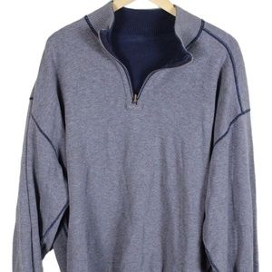Tommy Bahama Grey Men's Pullover Size XL 1/4 Zip